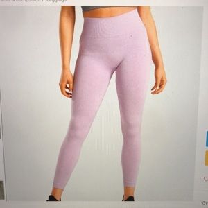 Gymshark adapt marl seamless leggings pink S